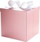 Large Gift Boxes with Lids, 10x10x10 Inches Pink Square Foldable Gift Boxes for Birthday, Wedding, Christmas, Baby Shower, Party, All Occasion